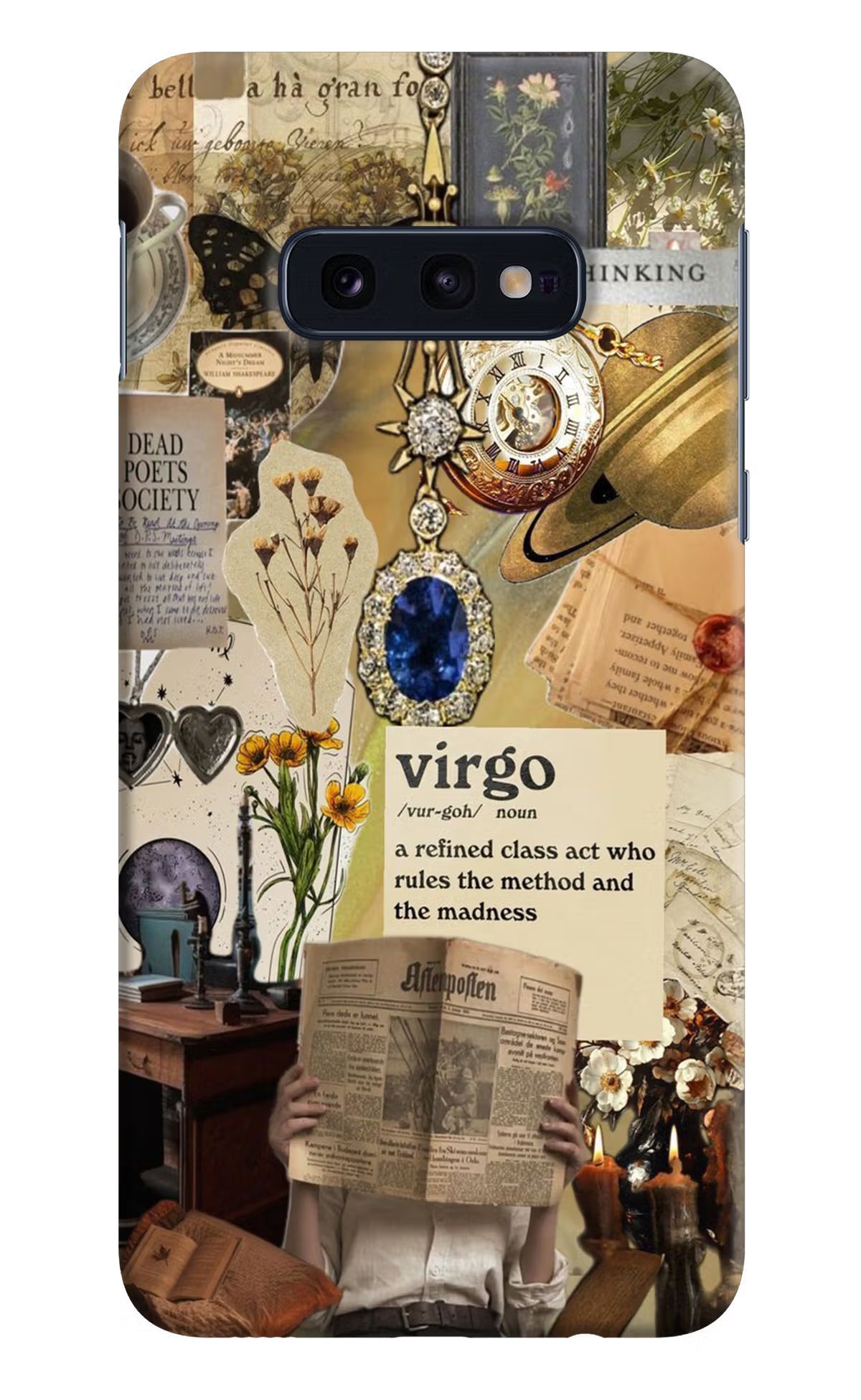 Virgo Zodiac Samsung S10E Hard Case Back Cover by Casekaro