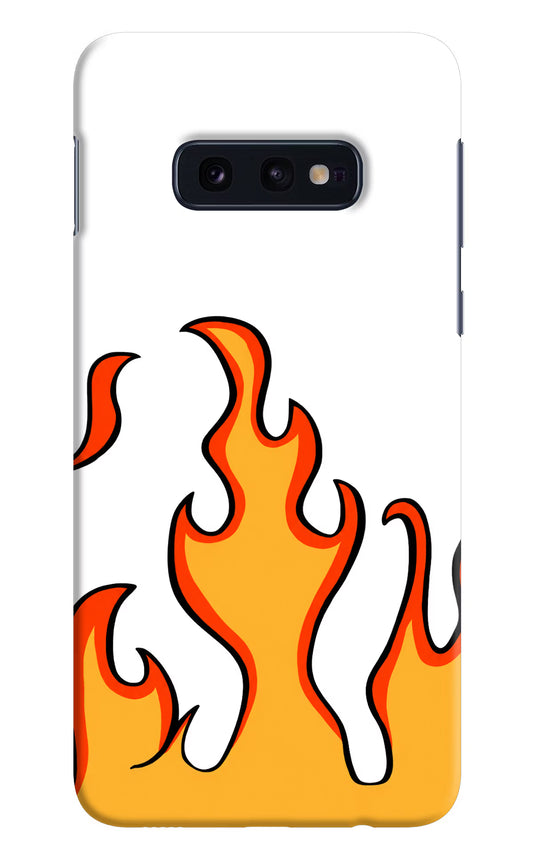 Fired Up – White Samsung S10E Hard Case Back Cover by Casekaro