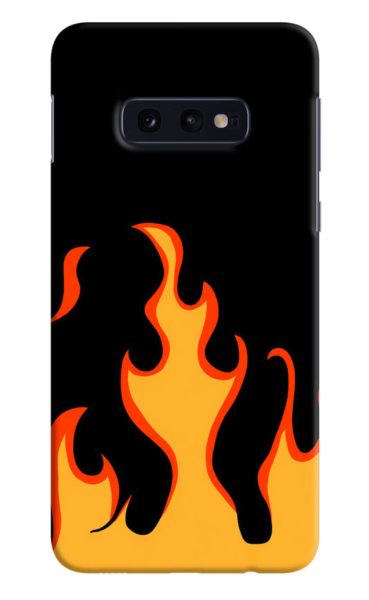 Fired Up – Black Samsung S10E Hard Case Back Cover by Casekaro