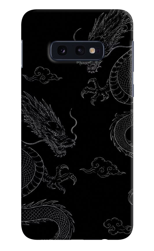 Twin Dragons Samsung S10E Hard Case Back Cover by Casekaro