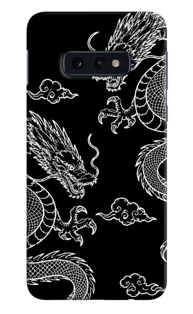Twin Dragons Samsung S10E Hard Case Back Cover by Casekaro