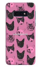 Pink Cats Samsung S10E Hard Case Back Cover by Casekaro