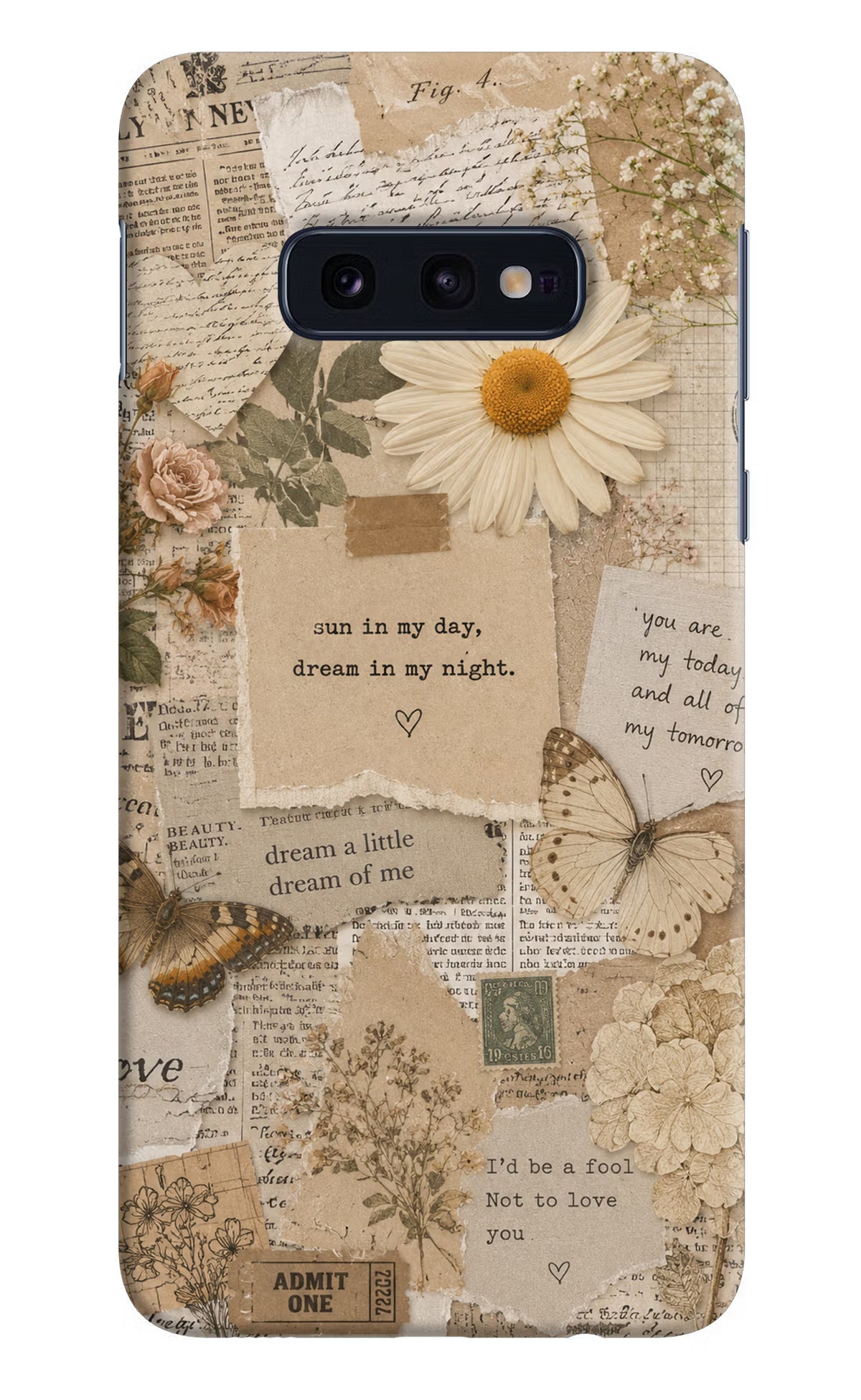 Vintage case Samsung S10E Back Cover