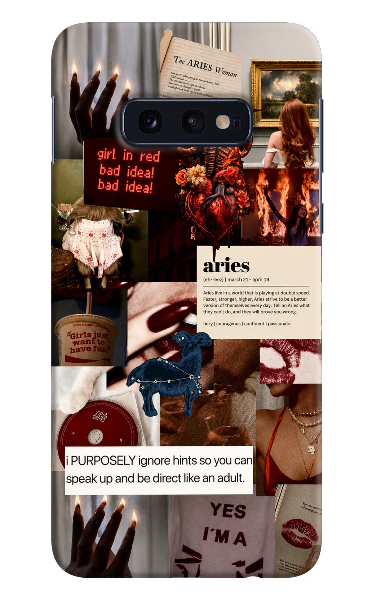 Zodiac Aries Samsung S10E Back Cover