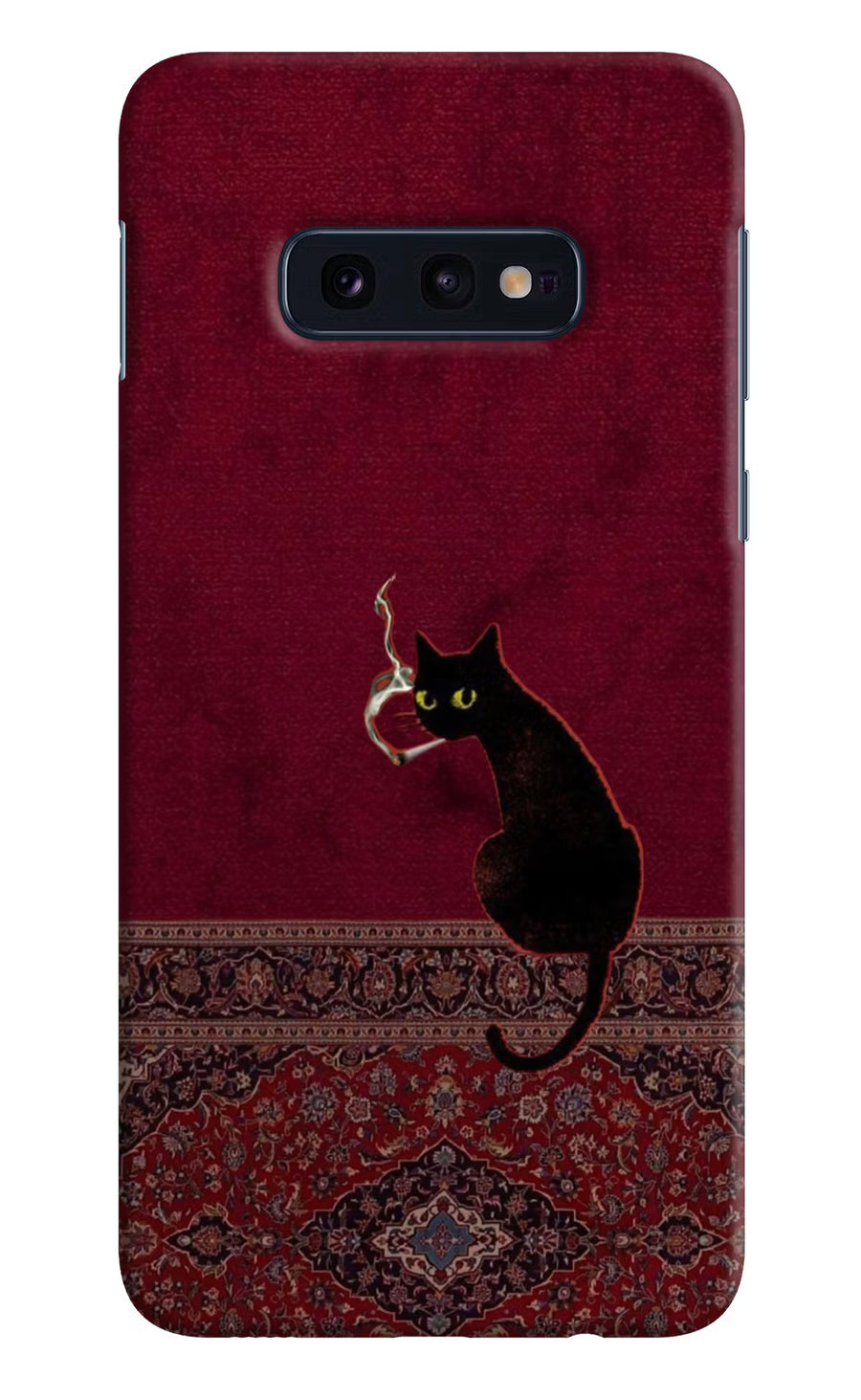 Midnight Cat Samsung S10E Back Cover, Hard case