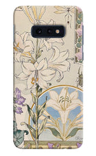 White Lily Samsung S10E Hard Case Back Cover by Casekaro