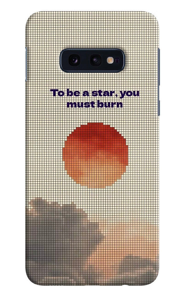 Pixel Sun Samsung S10E Hard Case Back Cover by Casekaro