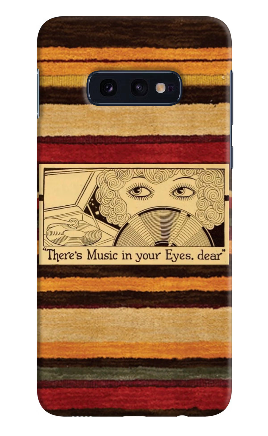 Vinyl Stripes Samsung S10E Back Cover, Hard case
