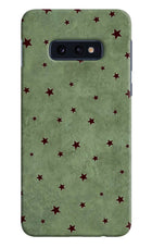 Green Stars Samsung S10E Hard Case Back Cover by Casekaro