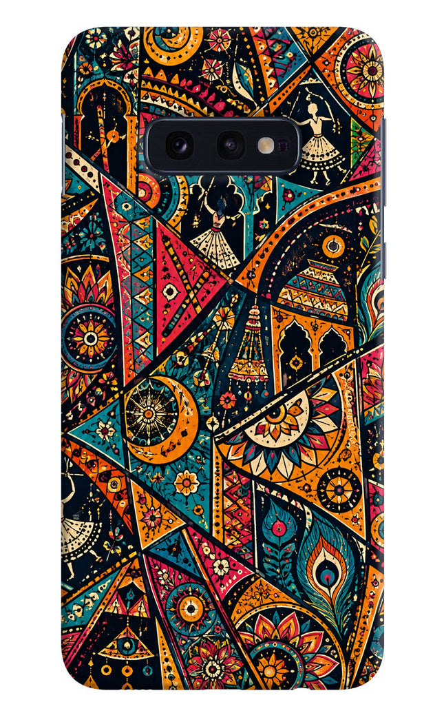 Folk Print Samsung S10E Hard Case Back Cover by Casekaro