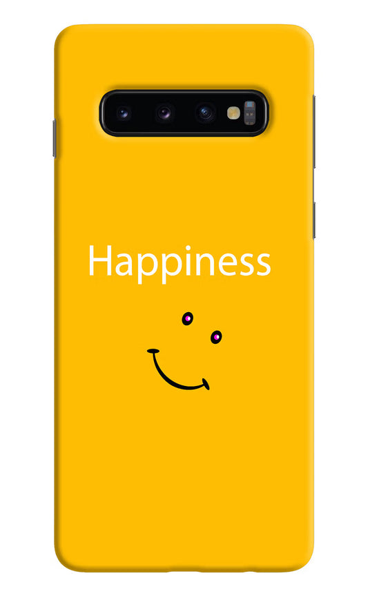 Happiness With Smiley Samsung S10 Hard Case Back Cover by Casekaro