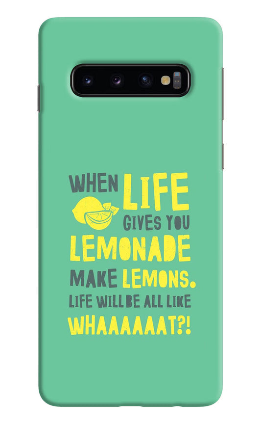 Quote Samsung S10 Hard Case Back Cover by Casekaro