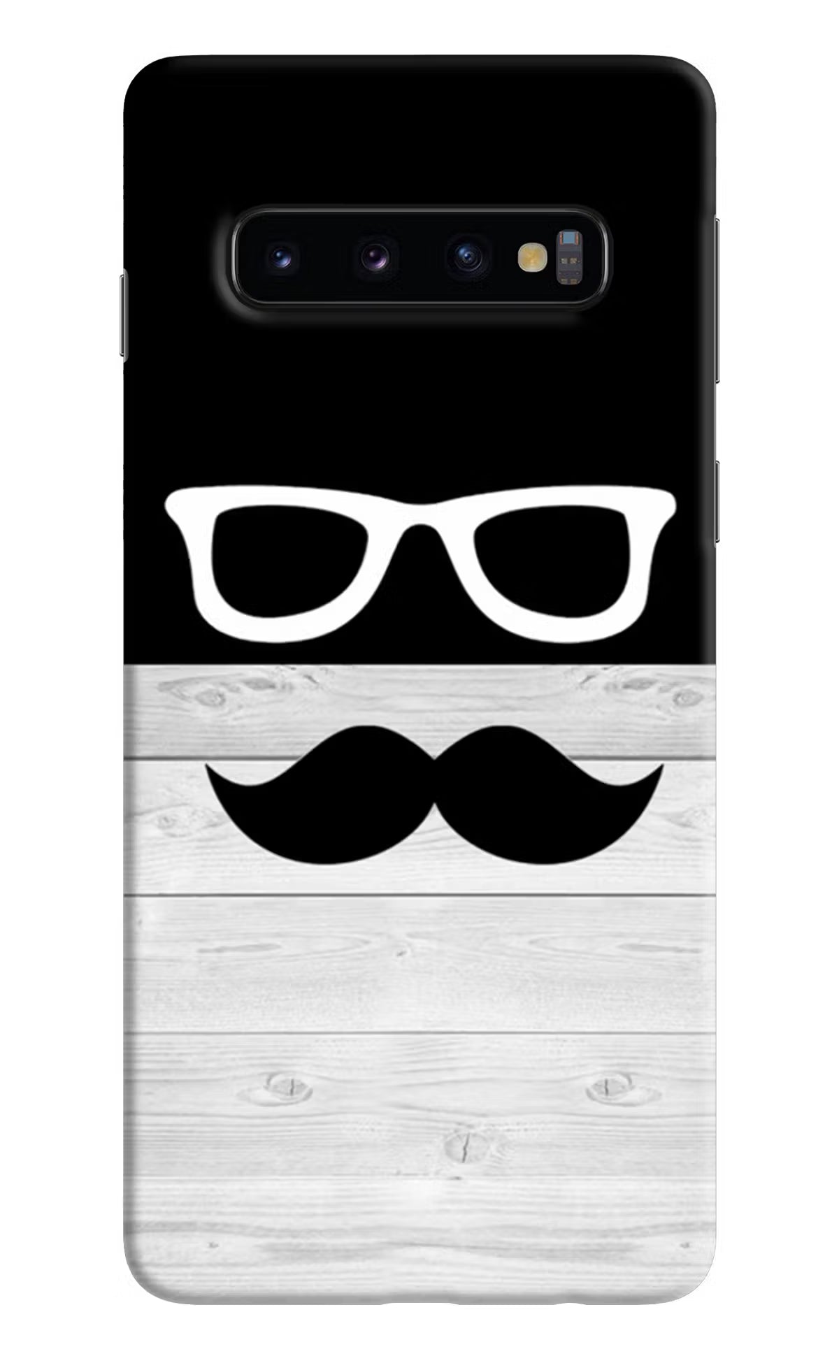 Mustache Samsung S10 Hard Case Back Cover by Casekaro