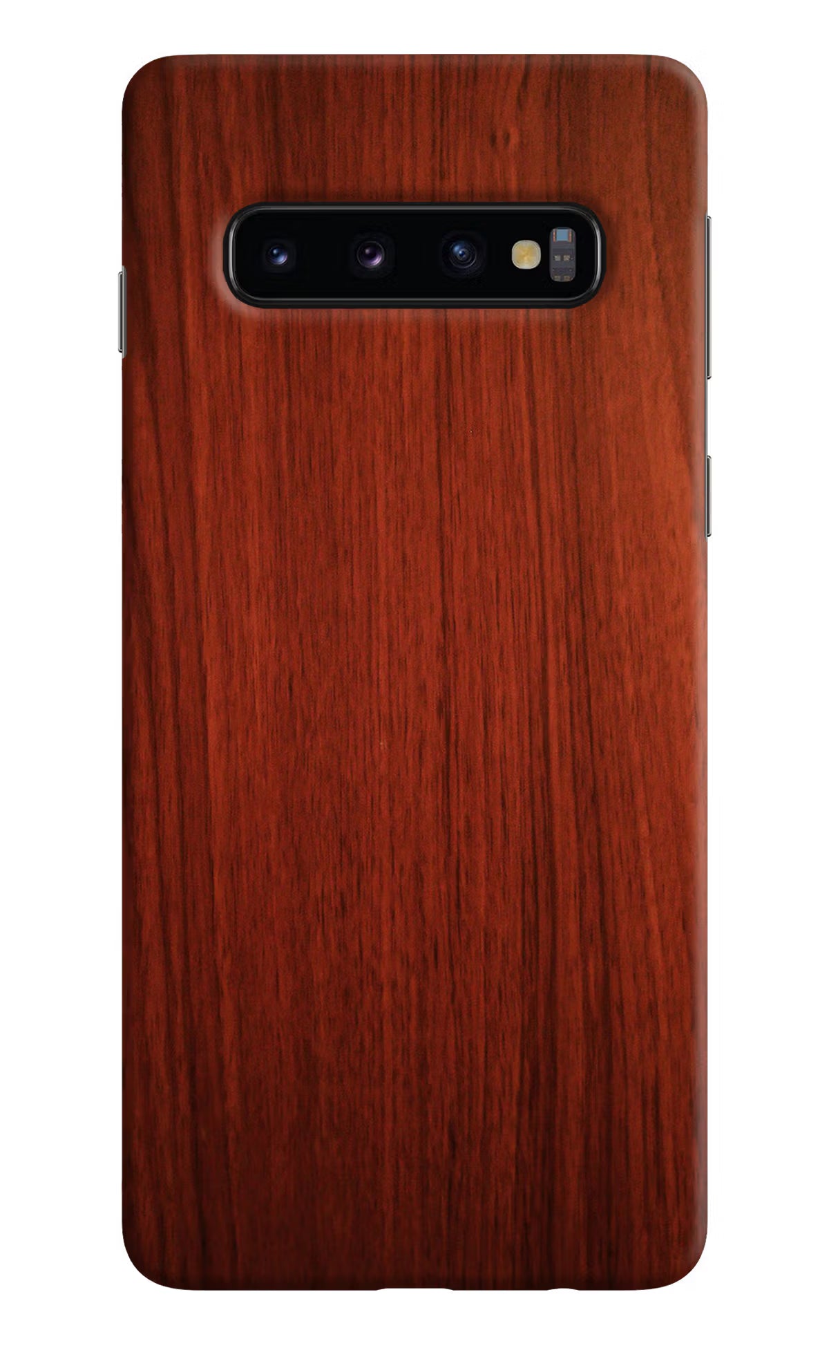 Wooden Plain Pattern Samsung S10 Hard Case Back Cover by Casekaro