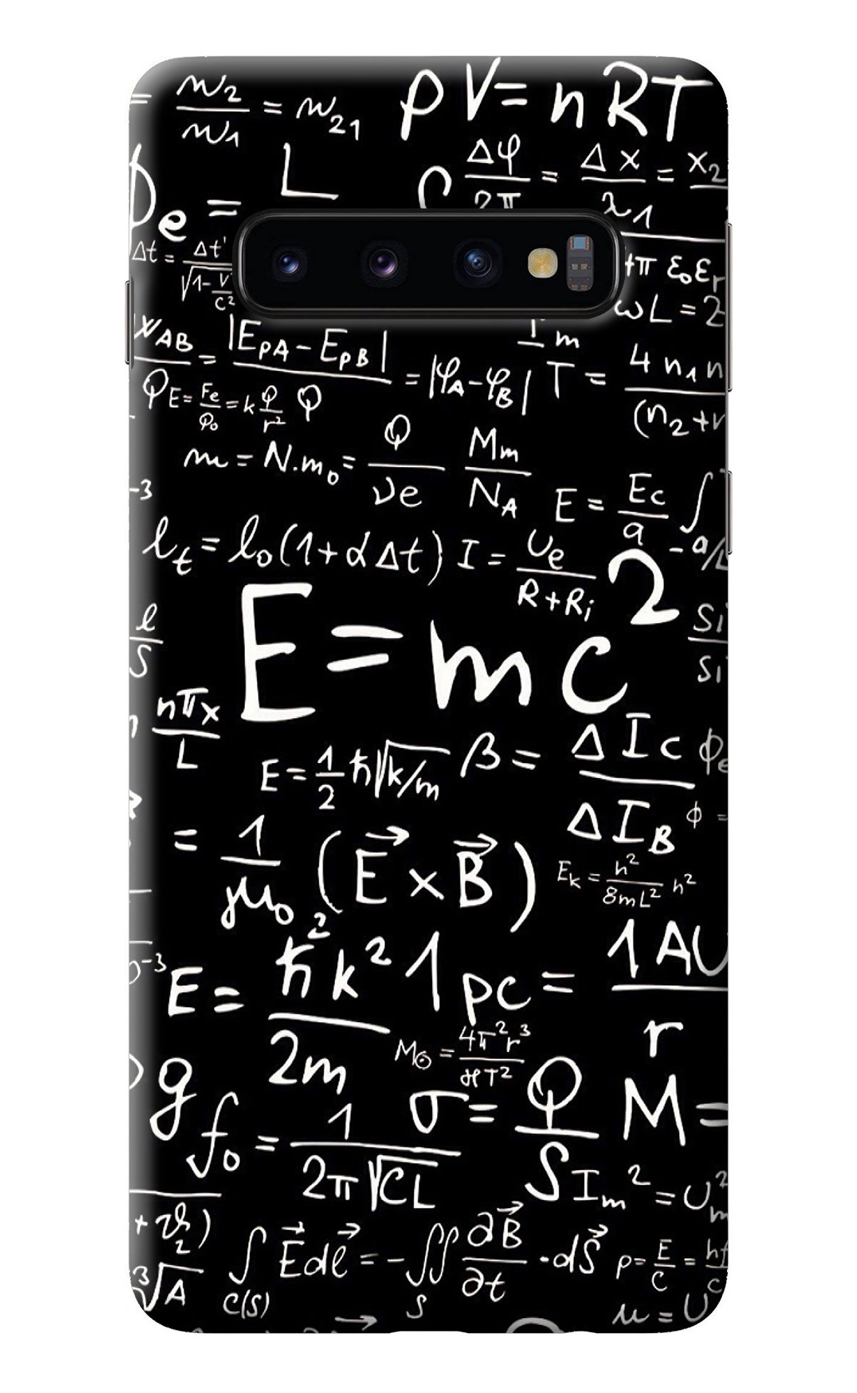 Physics Albert Einstein Formula Samsung S10 Back Cover
