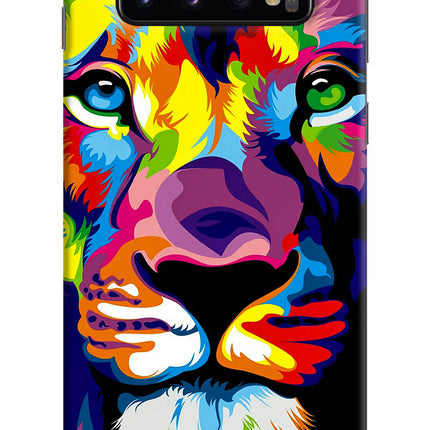 Lion Samsung S10 Hard Case Back Cover by Casekaro
