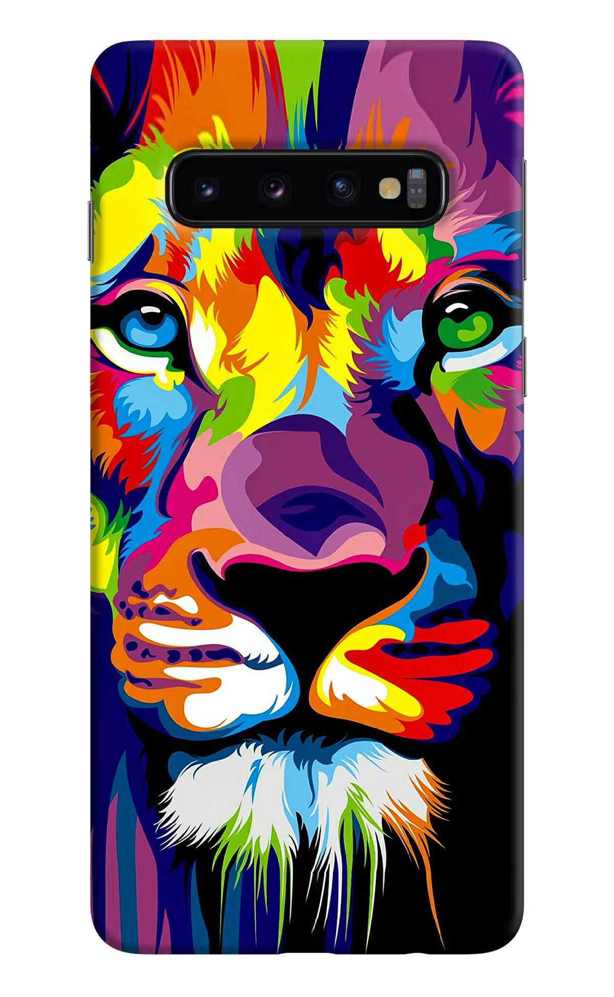 Lion Samsung S10 Hard Case Back Cover by Casekaro
