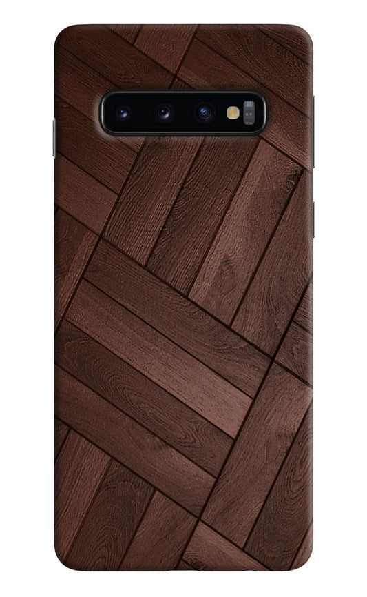 Wooden Texture Design Samsung S10 Hard Case Back Cover by Casekaro