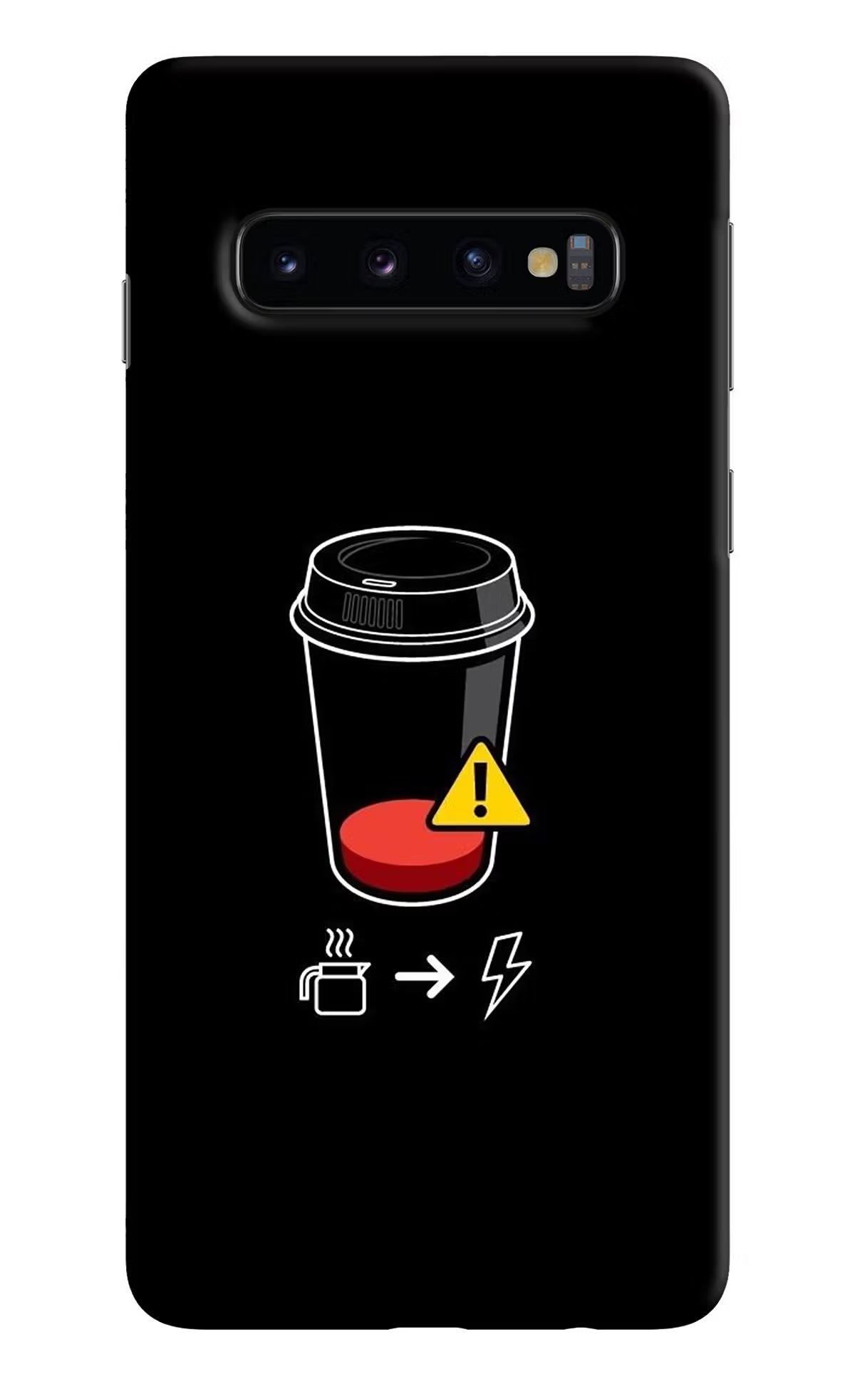 Coffee Samsung S10 Hard Case Back Cover by Casekaro