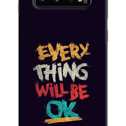 Everything Will Be Ok Samsung S10 Hard Case Back Cover by Casekaro