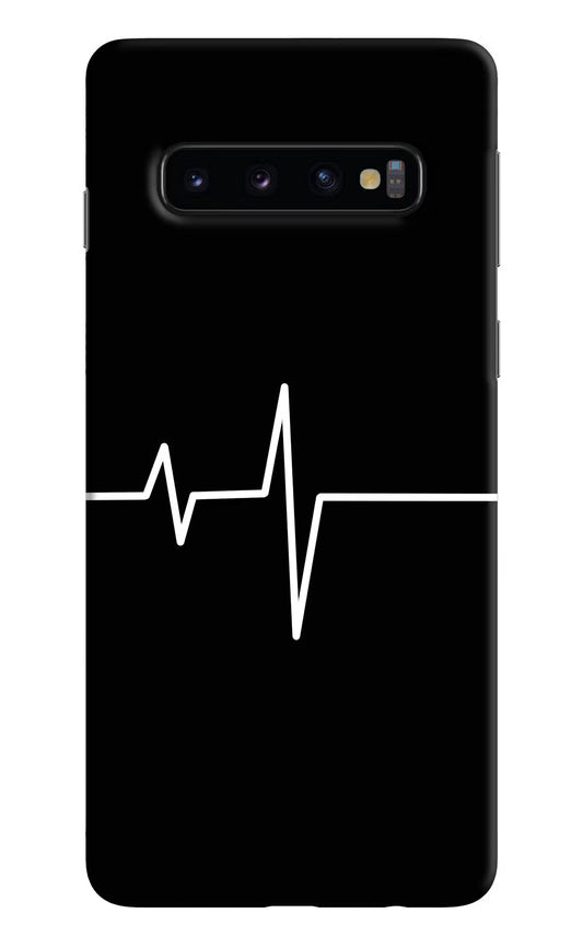 Heart Beats Samsung S10 Hard Case Back Cover by Casekaro