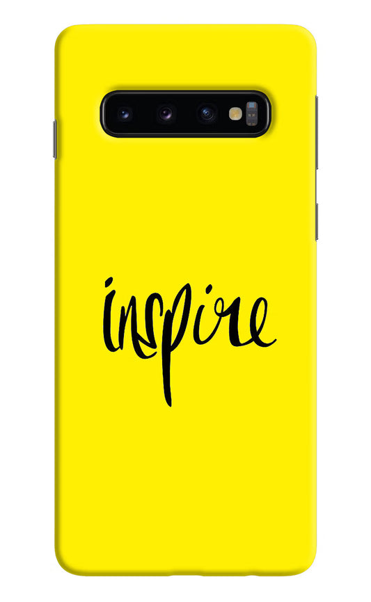 Inspire Samsung S10 Hard Case Back Cover by Casekaro