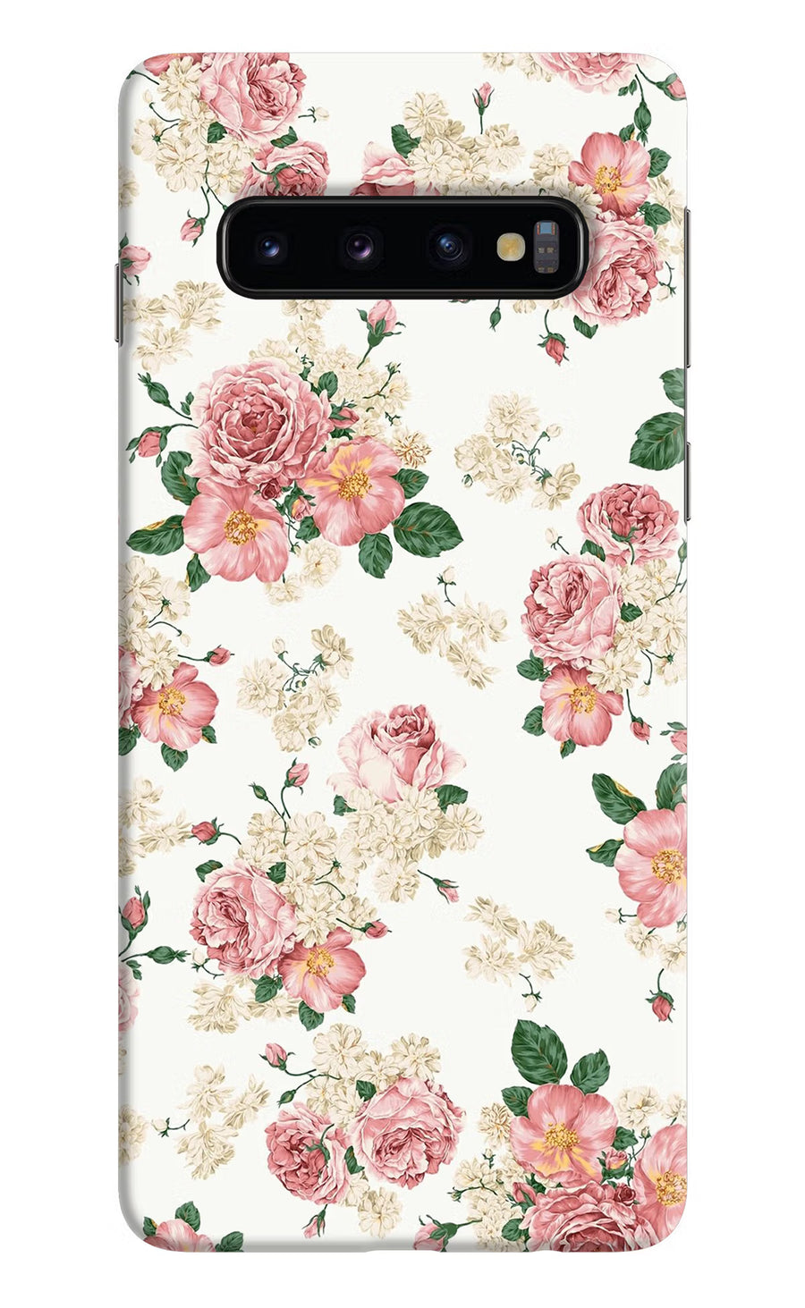 Flowers Samsung S10 Back Cover, Hard case