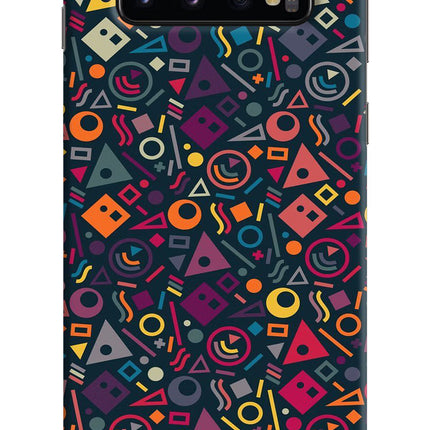 Geometric Abstract Samsung S10 Hard Case Back Cover by Casekaro