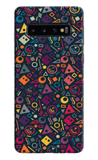 Geometric Abstract Samsung S10 Hard Case Back Cover by Casekaro