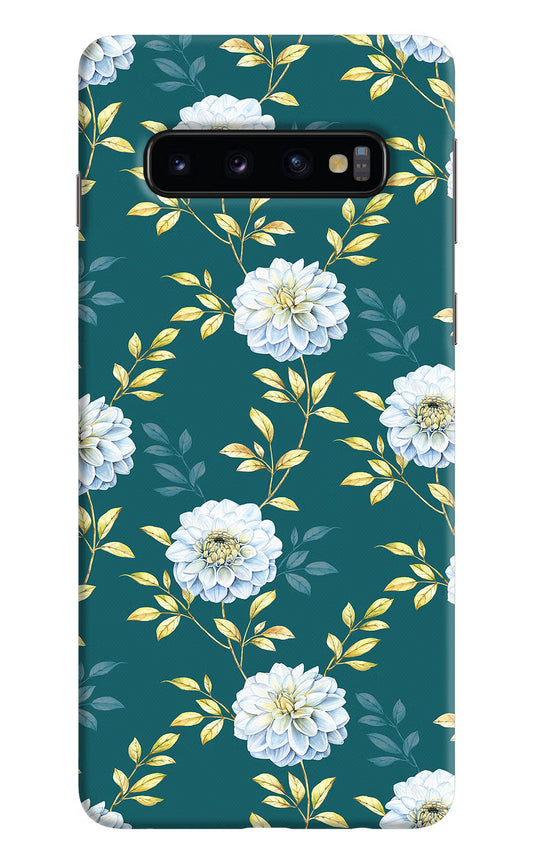 Flowers Samsung S10 Hard Case Back Cover by Casekaro