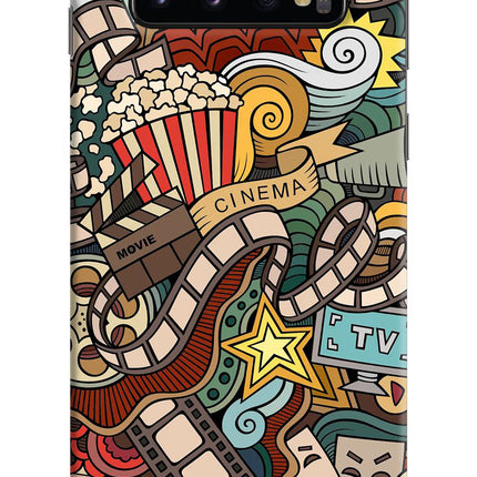 Cinema Abstract Samsung S10 Hard Case Back Cover by Casekaro