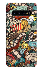 Cinema Abstract Samsung S10 Hard Case Back Cover by Casekaro