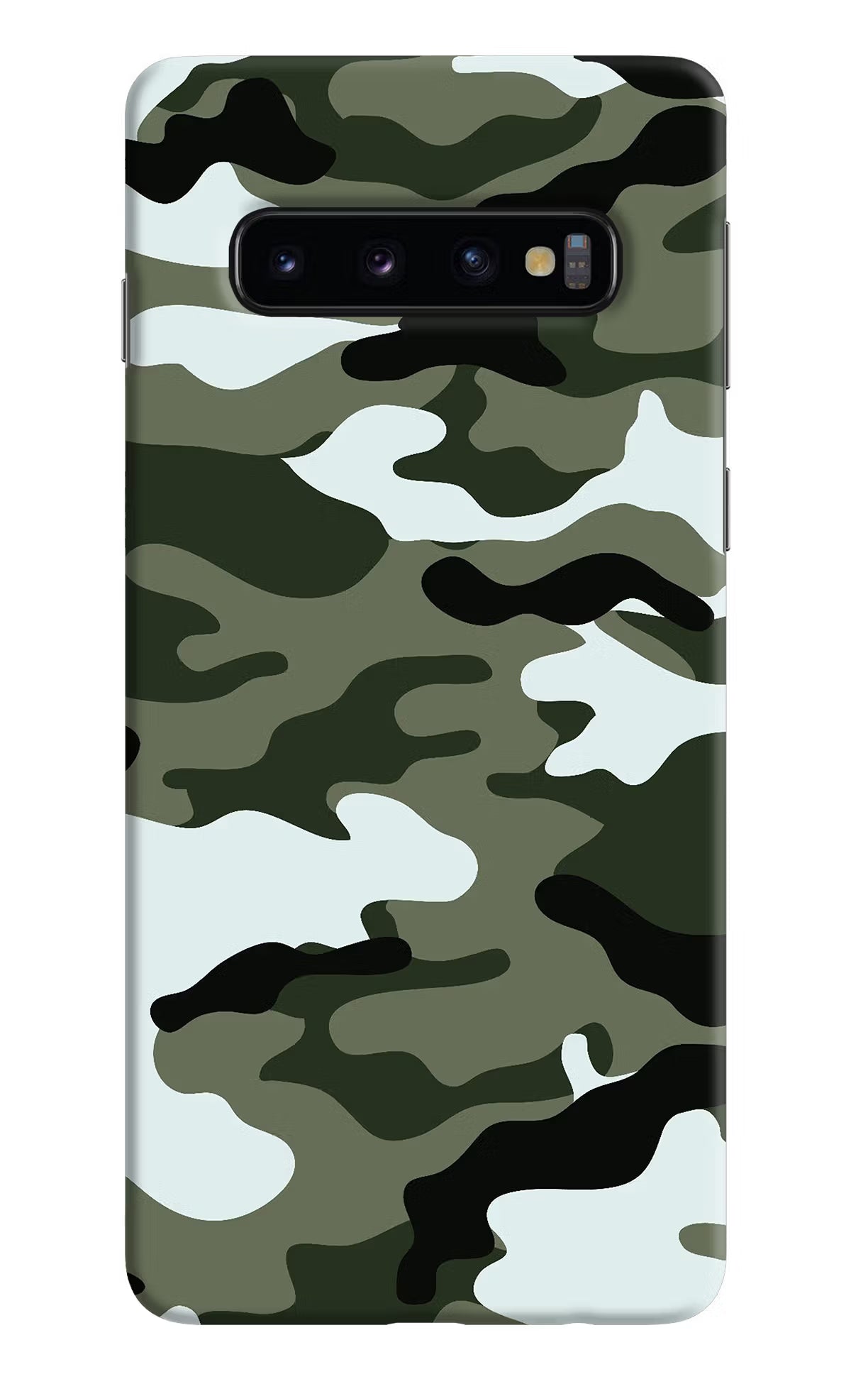 Camouflage Samsung S10 Hard Case Back Cover by Casekaro