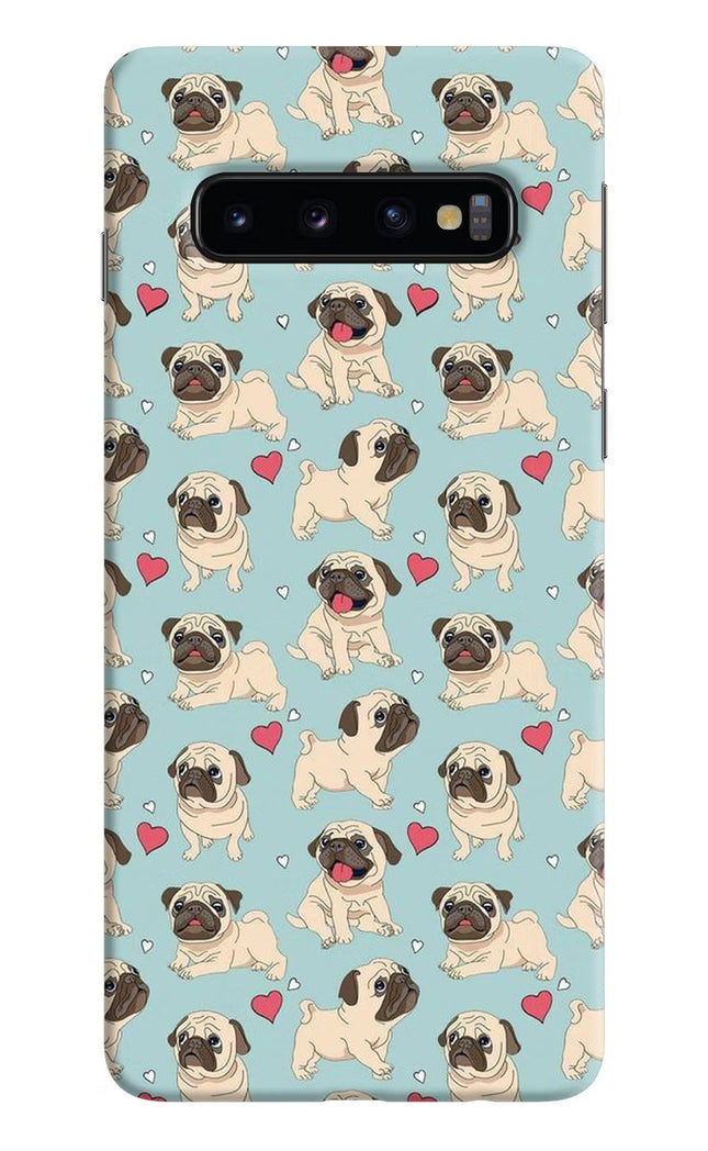 Pug Dog Samsung S10 Hard Case Back Cover by Casekaro
