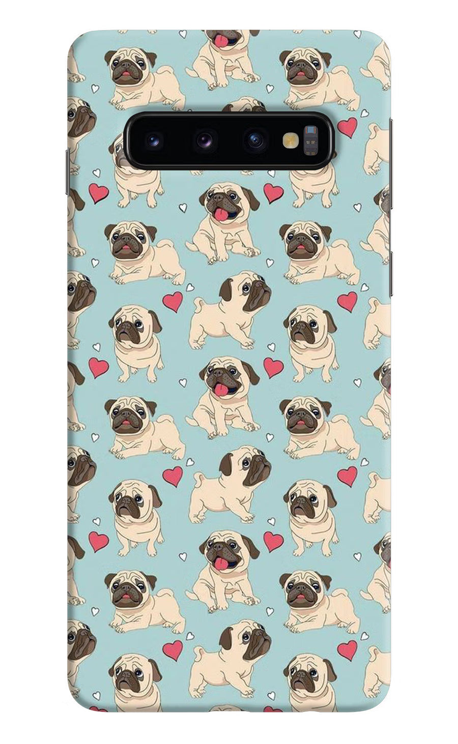 Pug Dog Samsung S10 Back Cover, Hard case