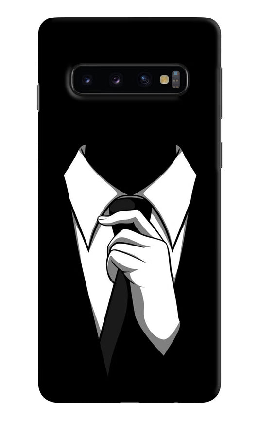 Black Tie Samsung S10 Hard Case Back Cover by Casekaro