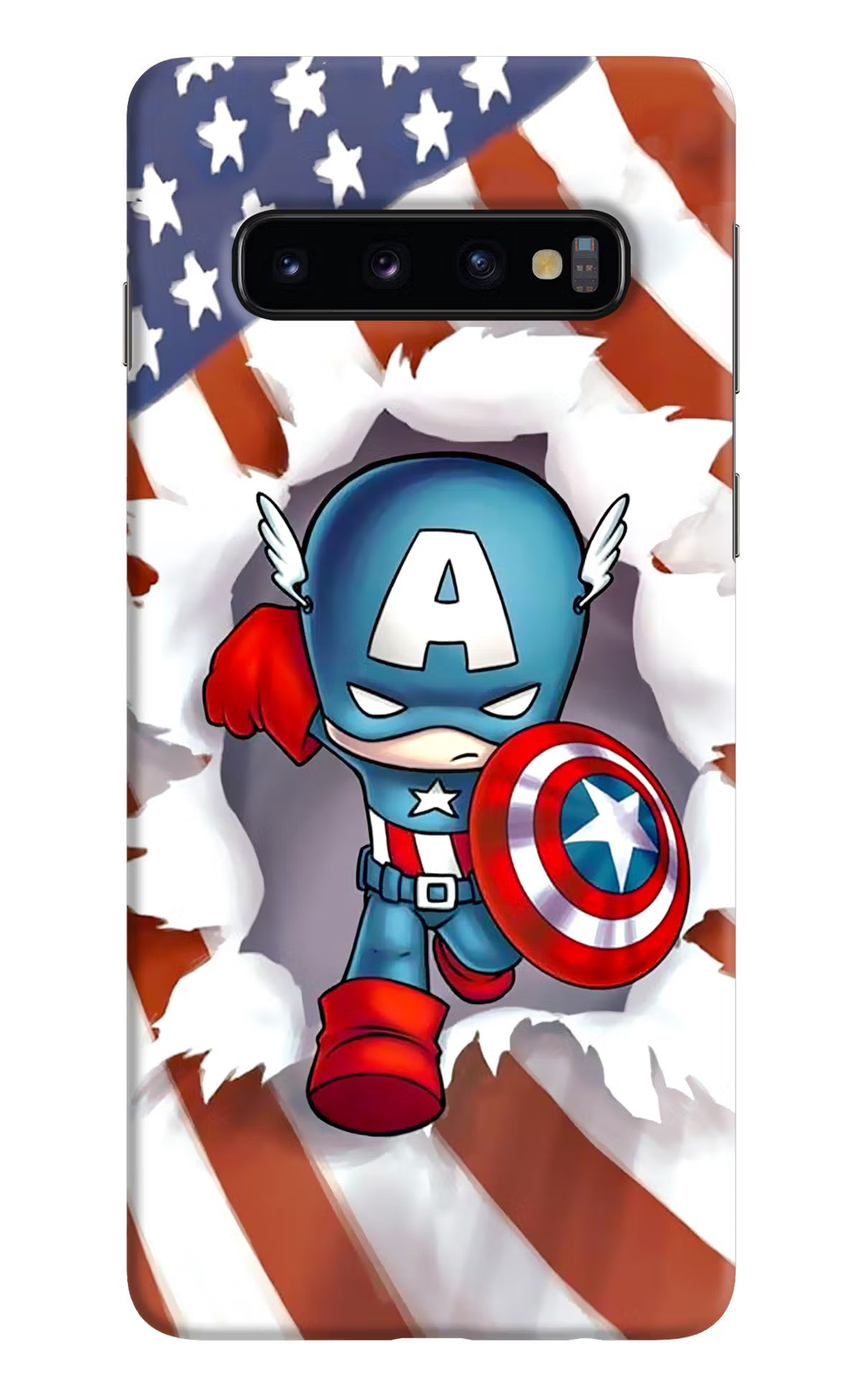 Captain America Samsung S10 Hard Case Back Cover by Casekaro