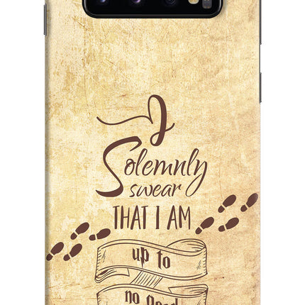 I Solemnly swear that i up to no good Samsung S10 Hard Case Back Cover by Casekaro