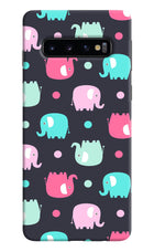 Elephants Samsung S10 Hard Case Back Cover by Casekaro