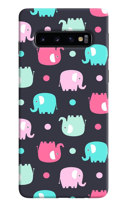 Elephants Samsung S10 Hard Case Back Cover by Casekaro