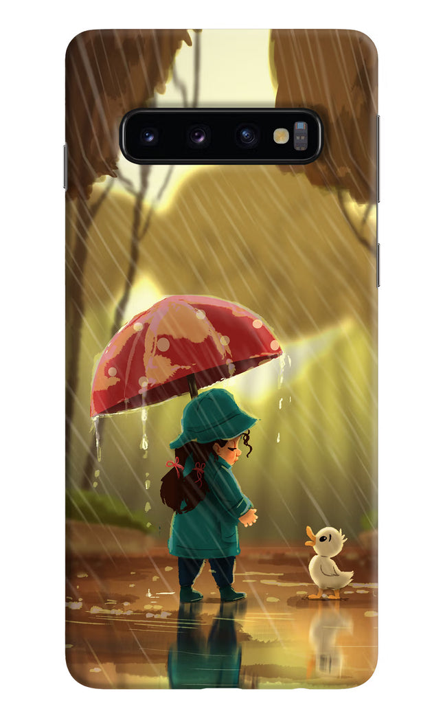 Rainy Day Samsung S10 Hard Case Back Cover by Casekaro