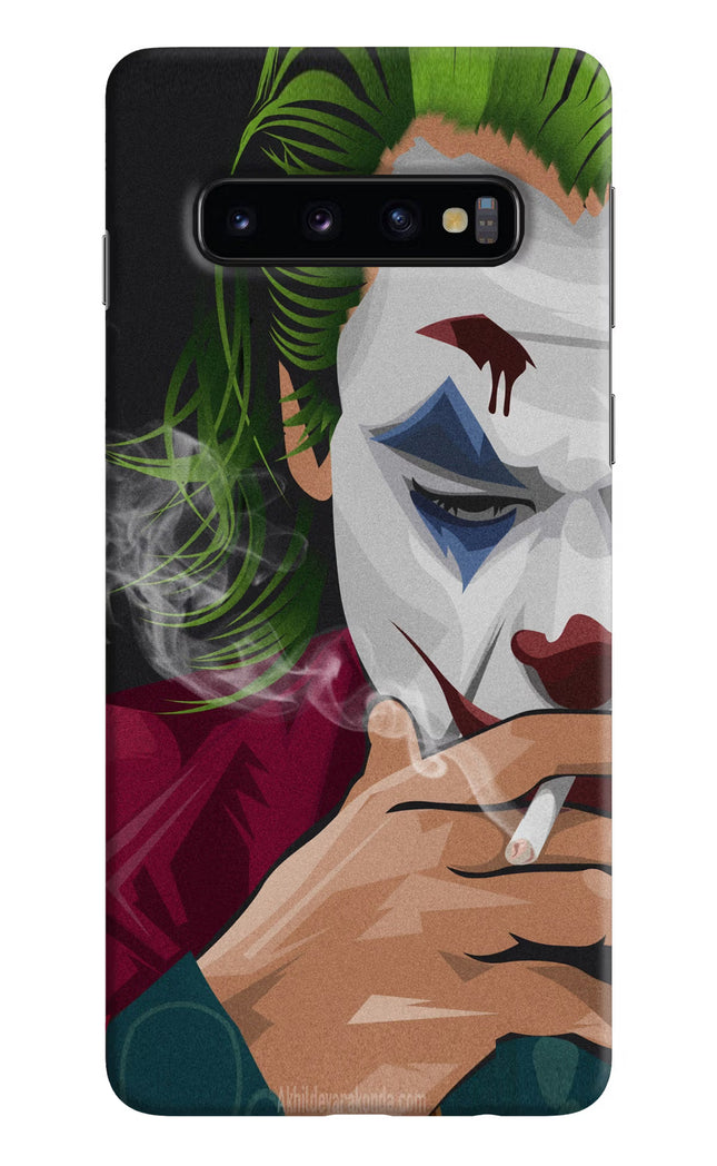 Joker Smoking Samsung S10 Hard Case Back Cover by Casekaro