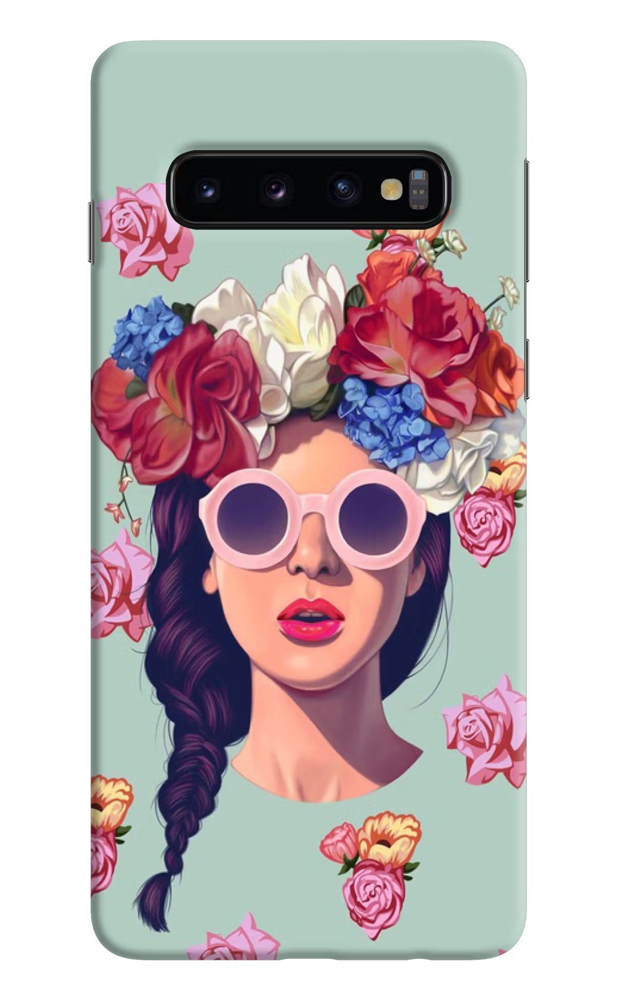 Pretty Girl Samsung S10 Hard Case Back Cover by Casekaro