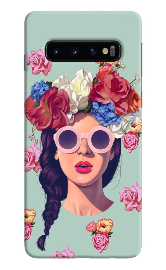 Pretty Girl Samsung S10 Hard Case Back Cover by Casekaro