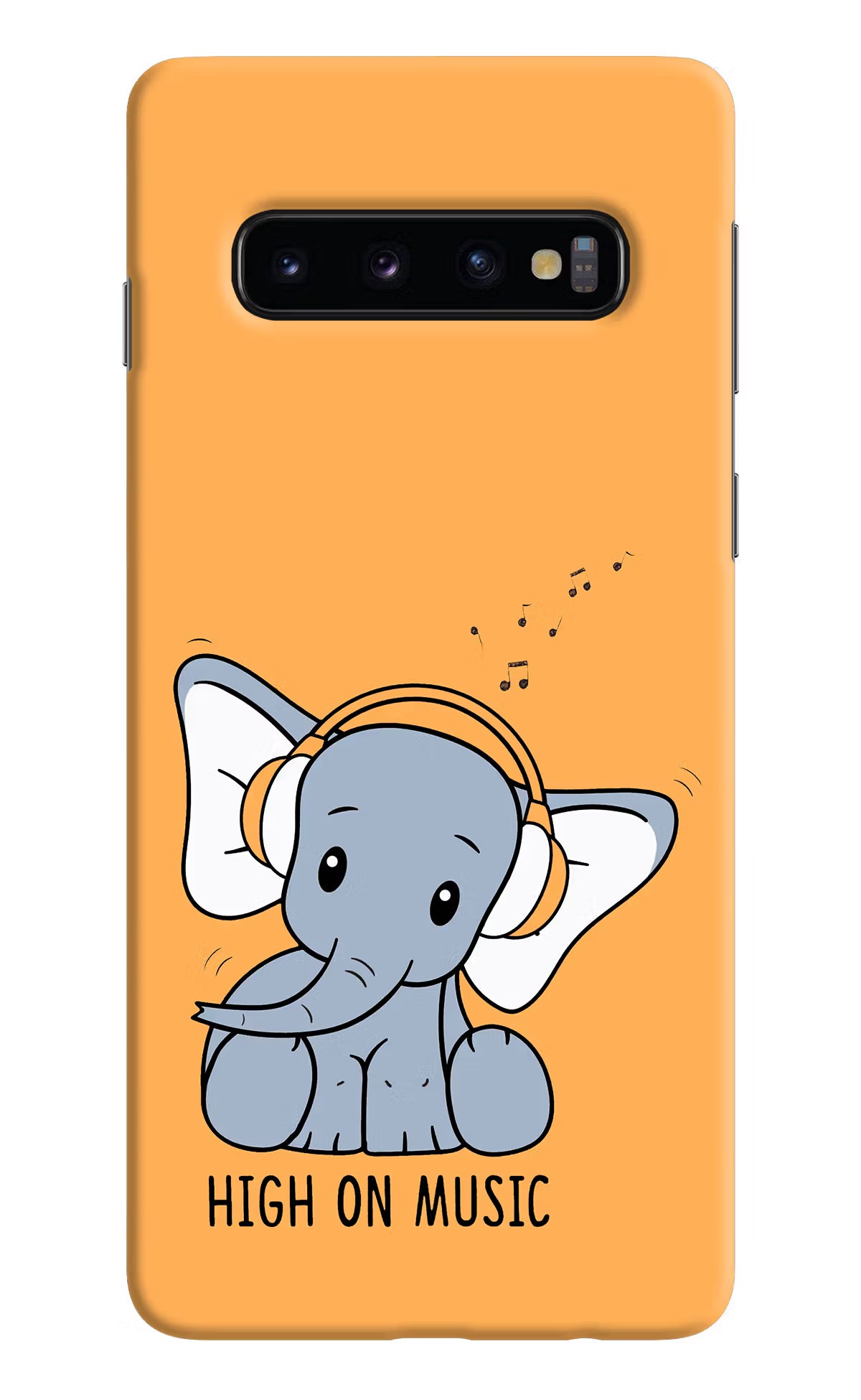 High On Music Samsung S10 Hard Case Back Cover by Casekaro