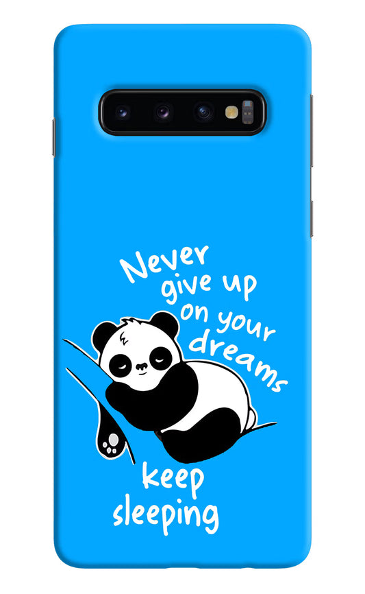 Keep Sleeping Samsung S10 Hard Case Back Cover by Casekaro