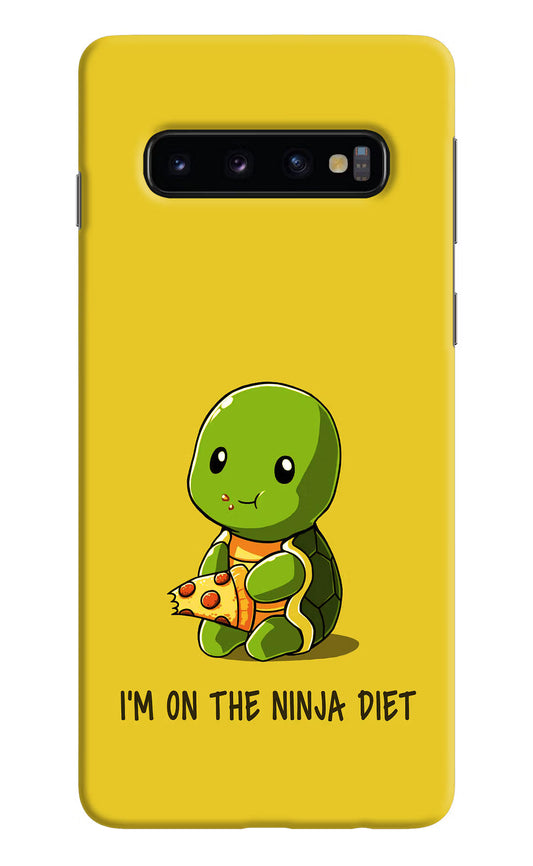 I'm on Ninja Diet Samsung S10 Hard Case Back Cover by Casekaro