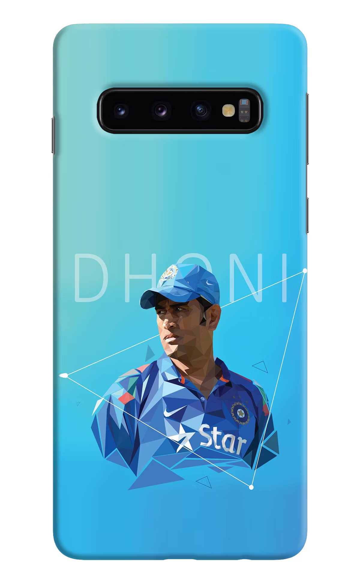 Dhoni Artwork Samsung S10 Hard Case Back Cover by Casekaro
