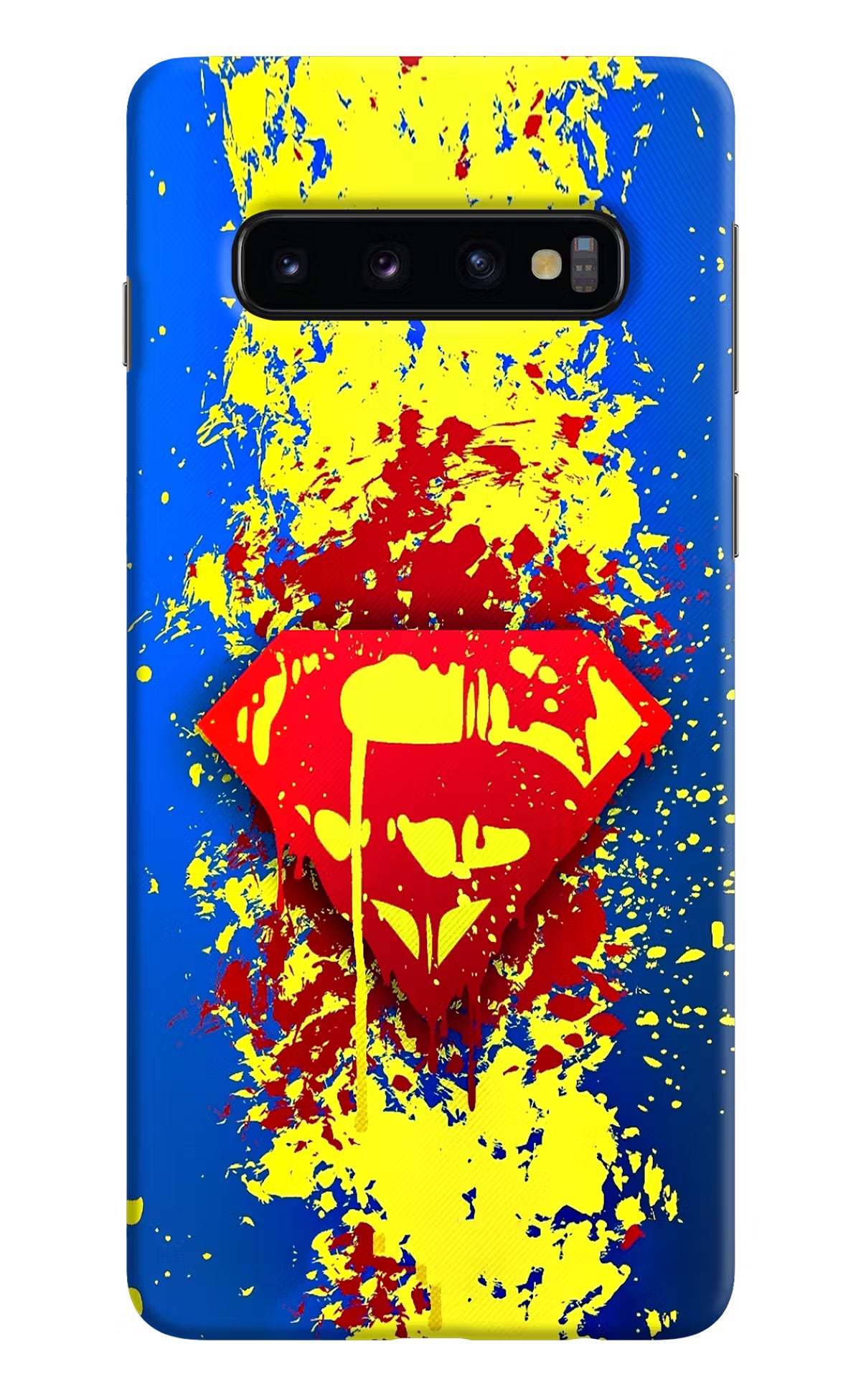 Superman logo Samsung S10 Hard Case Back Cover by Casekaro