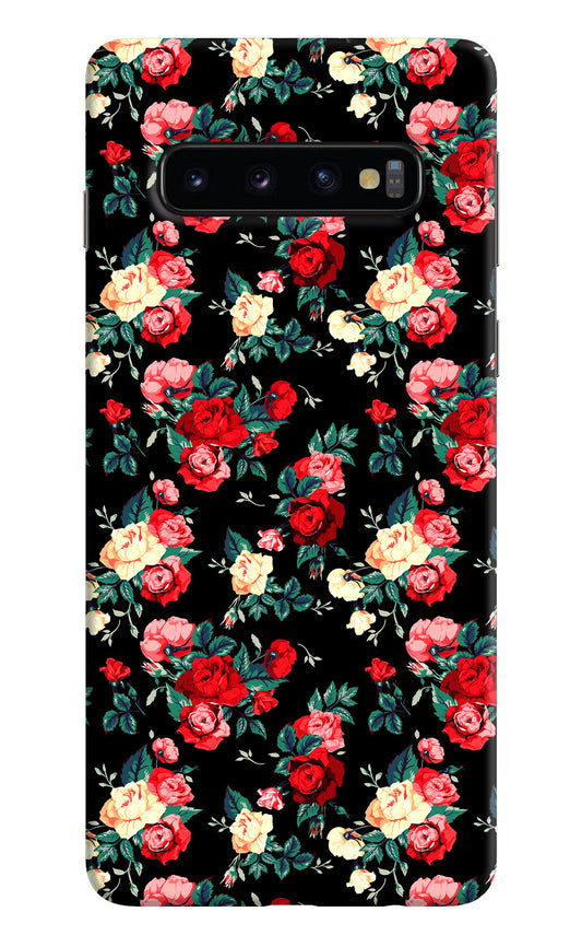Rose Pattern Samsung S10 Hard Case Back Cover by Casekaro